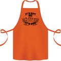 It's Not Me Anti Valentines Singles Day Skull Cotton Apron 100% Organic Orange