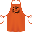 It's Not Me Anti Valentines Singles Day Skull Cotton Apron 100% Organic Orange