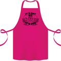 It's Not Me Anti Valentines Singles Day Skull Cotton Apron 100% Organic Pink
