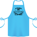 It's Not Me Anti Valentines Singles Day Skull Cotton Apron 100% Organic Turquoise