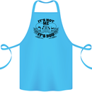 It's Not Me Anti Valentines Singles Day Skull Cotton Apron 100% Organic Turquoise