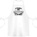 It's Not Me Anti Valentines Singles Day Skull Cotton Apron 100% Organic White