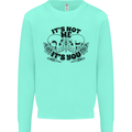 It's Not Me Anti Valentines Singles Day Skull Kids Sweatshirt Jumper Peppermint
