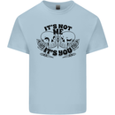 It's Not Me Anti Valentines Singles Day Skull Kids T-Shirt Childrens Light Blue