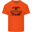 It's Not Me Anti Valentines Singles Day Skull Kids T-Shirt Childrens Orange