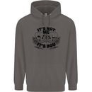 It's Not Me Anti Valentines Singles Day Skull Mens 80% Cotton Hoodie Charcoal