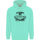 It's Not Me Anti Valentines Singles Day Skull Mens 80% Cotton Hoodie Peppermint