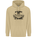 It's Not Me Anti Valentines Singles Day Skull Mens 80% Cotton Hoodie Sand
