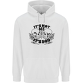 It's Not Me Anti Valentines Singles Day Skull Mens 80% Cotton Hoodie White