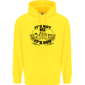 It's Not Me Anti Valentines Singles Day Skull Mens 80% Cotton Hoodie Yellow