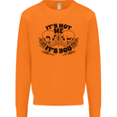 It's Not Me Anti Valentines Singles Day Skull Mens Sweatshirt Jumper Orange