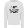 It's Not Me Anti Valentines Singles Day Skull Mens Sweatshirt Jumper White