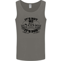 It's Not Me Anti Valentines Singles Day Skull Mens Vest Tank Top Charcoal