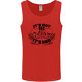 It's Not Me Anti Valentines Singles Day Skull Mens Vest Tank Top Red