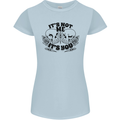 It's Not Me Anti Valentines Singles Day Skull Womens Petite Cut T-Shirt Light Blue