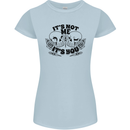 It's Not Me Anti Valentines Singles Day Skull Womens Petite Cut T-Shirt Light Blue