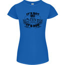 It's Not Me Anti Valentines Singles Day Skull Womens Petite Cut T-Shirt Royal Blue