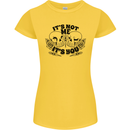 It's Not Me Anti Valentines Singles Day Skull Womens Petite Cut T-Shirt Yellow