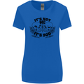 It's Not Me Anti Valentines Singles Day Skull Womens Wider Cut T-Shirt Royal Blue