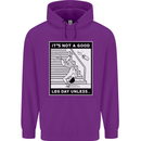 It's Not a Good Leg Day Funny Gym Bodybuilding Childrens Kids Hoodie Purple