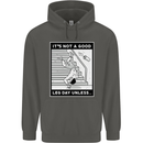 It's Not a Good Leg Day Funny Gym Bodybuilding Childrens Kids Hoodie Storm Grey