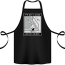 It's Not a Good Leg Day Funny Gym Bodybuilding Cotton Apron 100% Organic Black