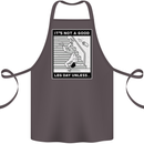 It's Not a Good Leg Day Funny Gym Bodybuilding Cotton Apron 100% Organic Dark Grey