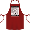 It's Not a Good Leg Day Funny Gym Bodybuilding Cotton Apron 100% Organic Maroon
