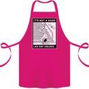 It's Not a Good Leg Day Funny Gym Bodybuilding Cotton Apron 100% Organic Pink