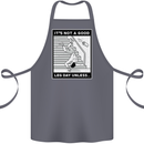 It's Not a Good Leg Day Funny Gym Bodybuilding Cotton Apron 100% Organic Steel