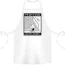 It's Not a Good Leg Day Funny Gym Bodybuilding Cotton Apron 100% Organic White