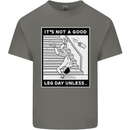 It's Not a Good Leg Day Funny Gym Bodybuilding Kids T-Shirt Childrens Charcoal
