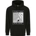 It's Not a Good Leg Day Funny Gym Bodybuilding Mens 80% Cotton Hoodie Black