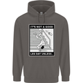 It's Not a Good Leg Day Funny Gym Bodybuilding Mens 80% Cotton Hoodie Charcoal
