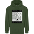 It's Not a Good Leg Day Funny Gym Bodybuilding Mens 80% Cotton Hoodie Forest Green