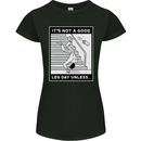It's Not a Good Leg Day Funny Gym Bodybuilding Womens Petite Cut T-Shirt Black