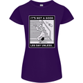 It's Not a Good Leg Day Funny Gym Bodybuilding Womens Petite Cut T-Shirt Purple