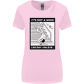 It's Not a Good Leg Day Funny Gym Bodybuilding Womens Wider Cut T-Shirt Light Pink