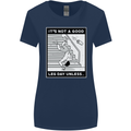 It's Not a Good Leg Day Funny Gym Bodybuilding Womens Wider Cut T-Shirt Navy Blue