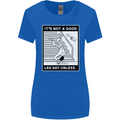 It's Not a Good Leg Day Funny Gym Bodybuilding Womens Wider Cut T-Shirt Royal Blue