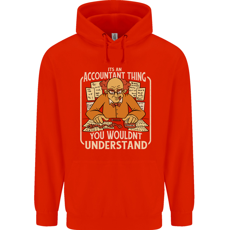 It's an Accountant Thing You Wouldn't Understand Childrens Kids Hoodie Bright Red