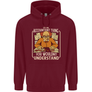It's an Accountant Thing You Wouldn't Understand Mens 80% Cotton Hoodie Maroon