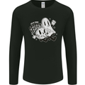 It's the Season Halloween Ghost & Pumpkin Mens Long Sleeve T-Shirt Black