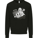It's the Season Halloween Ghost & Pumpkin Mens Sweatshirt Jumper Black