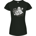 It's the Season Halloween Ghost & Pumpkin Womens Petite Cut T-Shirt Black
