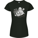 It's the Season Halloween Ghost & Pumpkin Womens Petite Cut T-Shirt Black