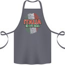 Italia in My DNA Italy Flag Football Rugby Cotton Apron 100% Organic Steel