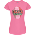 Italia in My DNA Italy Flag Football Rugby Womens Petite Cut T-Shirt Azalea