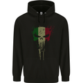Italy Skull Gym Training Bodybuilding Mens 80% Cotton Hoodie Black