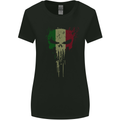 Italy Skull Gym Training Bodybuilding Womens Wider Cut T-Shirt Black